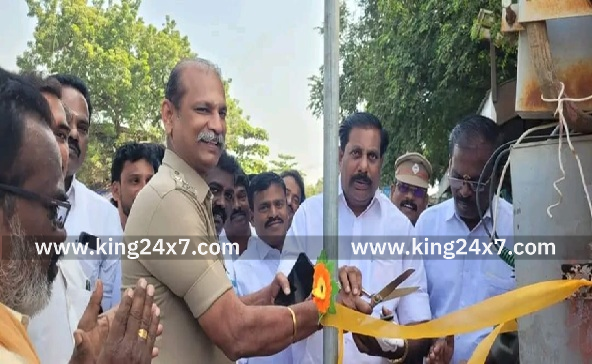 நாகுடி கடைவீதியில் சிசிடிவி கேமரா அமைப்பு; டி.எஸ்.பி சரவணன் தொடக்கிவைத்தார்!!