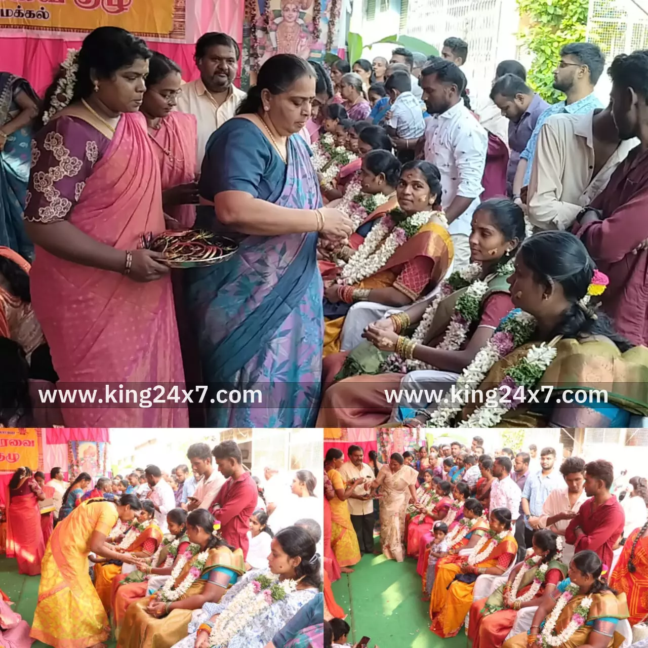 நாமக்கல் இந்து சமயப் பேரவை திருப்பாவைக் குழுவினர் சார்பில் அரங்கநாதர் கோயிலில் கர்ப்பிணிகளுக்கு வளைகாப்பு வைபவம்!