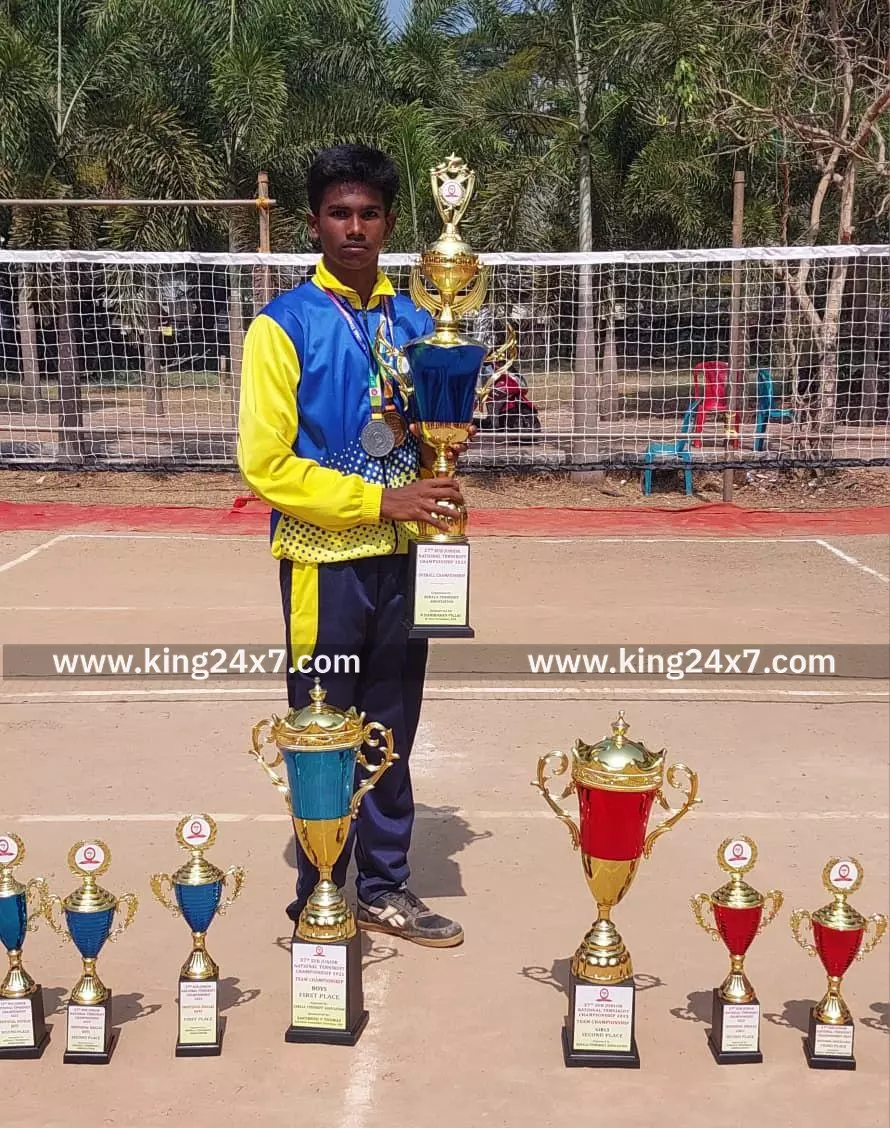 நாமக்கல் மாவட்டம் இராசிபுரம் சேர்ந்த மாணவ, மாணவிகள் 37 வது சப் ஜூனியர் தேசிய அளவிலான வளையப்பந்து போட்டியில் சாதனை..
