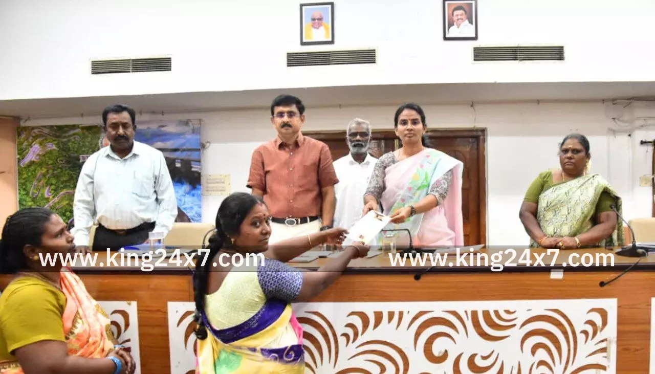 மக்கள் குறைதீர்க்கும் நாள் கூட்டத்தில் பங்கெட்ற மாவட்ட ஆட்சியர்.