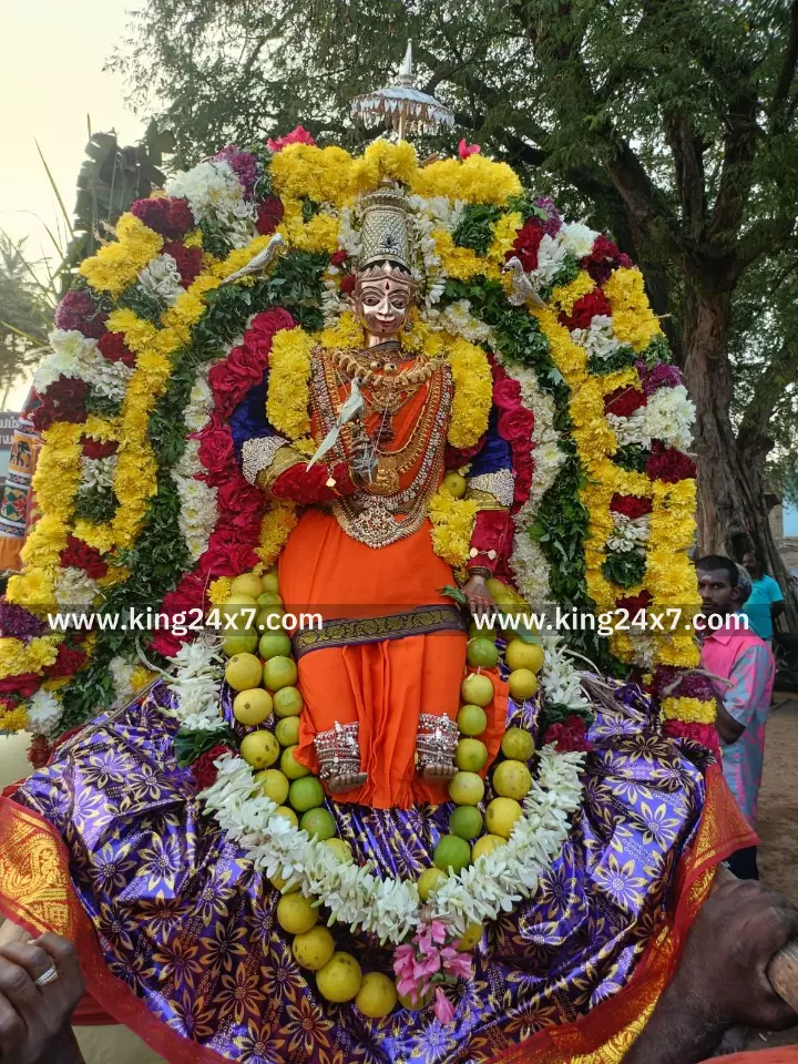 பரமத்தி வேலூரில் பகவதி அம்மன் தேர் திருவிழா .