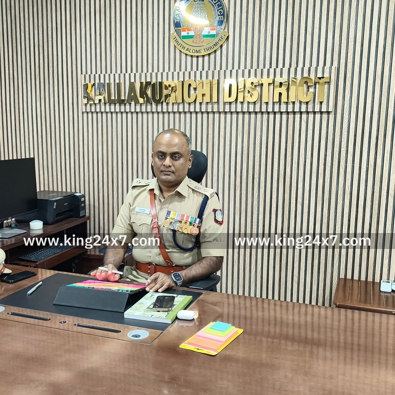 கள்ளக்குறிச்சி மாவட்ட காவல் கண்காணிப்பாளராக திரு.S.அரவிந்த் அவர்கள் இன்று பொறுப்பேற்றுக் கொண்டார்.