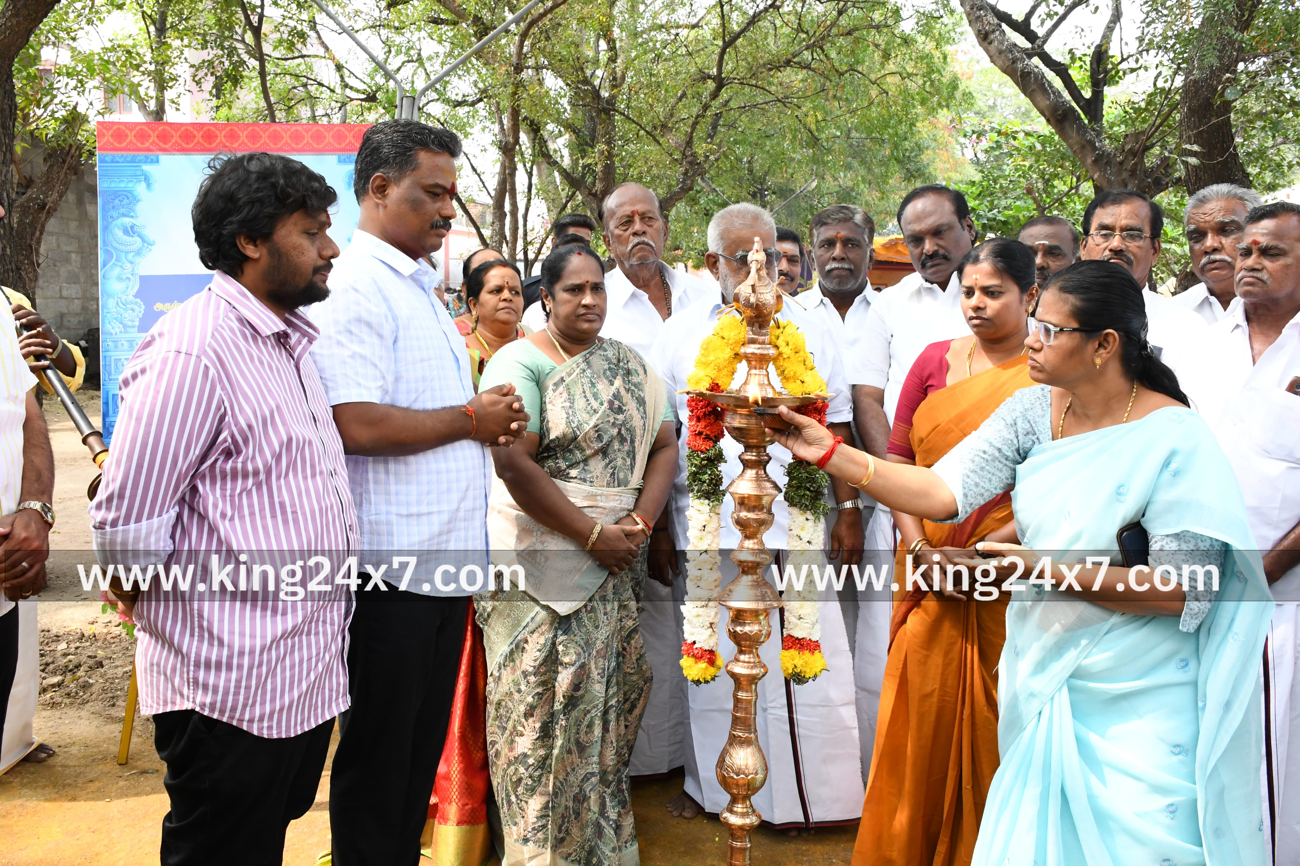 இந்து அறநிலைத்துறை சார்பில் பூமி பூஜை