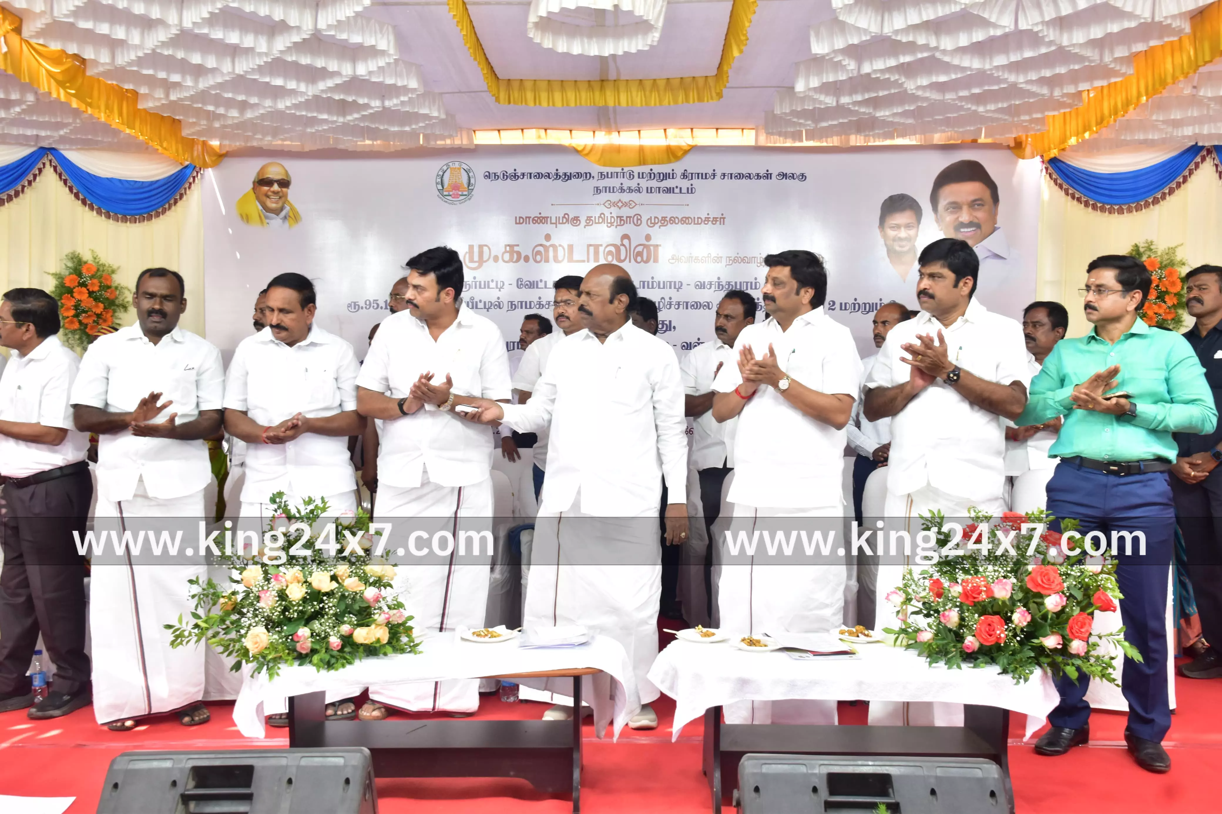 தமிழகத்திலேயே அதிக தூரம் நெடுஞ்சாலைகள் நாமக்கல் மாவட்டத்தில்தான் அமைக்கப்பட்டுள்ளது: அமைச்சர் எ.வ.வேலு தகவல். தமிழகத்திலேயே அதிக தூரம் நெடுஞ்சாலைகள் நாமக்கல் மாவட்டத்தில்தான் அமைக்கப்பட்டுள்ளது: அமைச்சர் எ.வ.வேலு தகவல்.