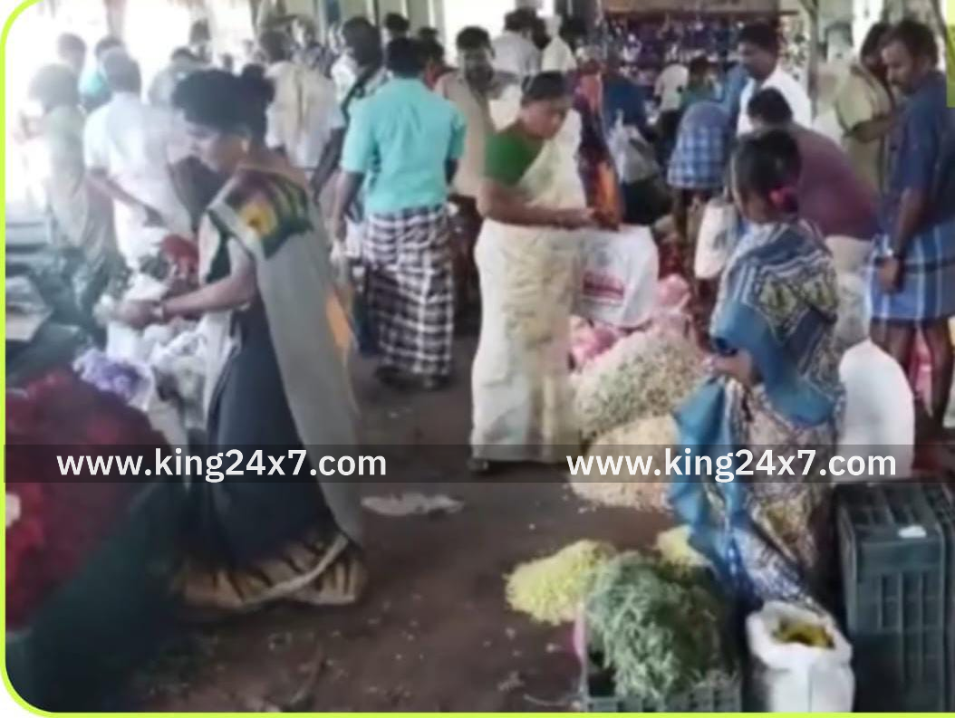 பனிபொழிவு, வரத்து குறைவு காரணமாக திண்டுக்கல் பூ மார்க்கெட்டில் மல்லிகை பூ ரூ.10000 விற்பனை