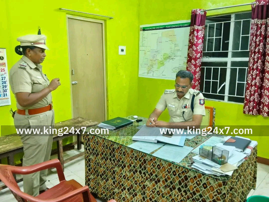 பரங்கிப்பேட்டை காவல் நிலையத்தில் எஸ்பி ஆய்வு