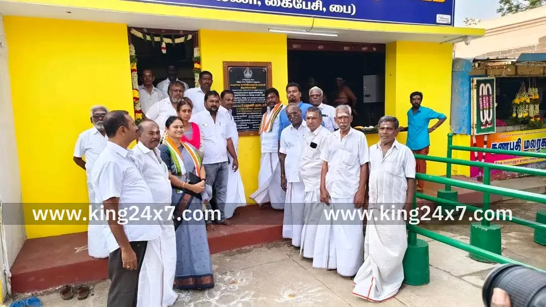 தென்காசி கோவிலில் பாதுகாப்பு அறை துவக்க விழா தென்காசி கோவிலில் பாதுகாப்பு அறை துவக்க விழா