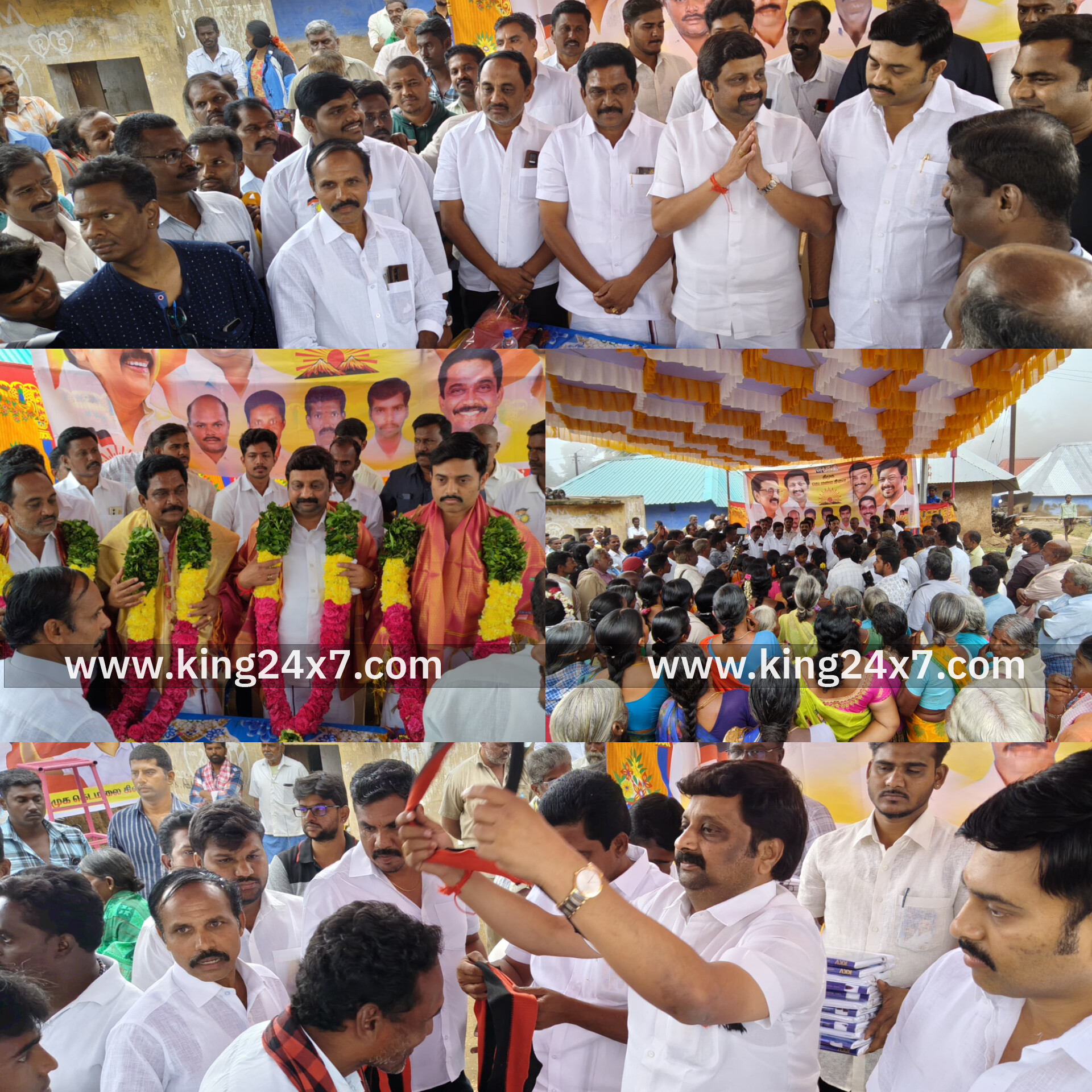 சுதந்திரத்திற்கு பின் போதமலைக்கு சாலை:  நேரில் சென்று குறைகளை கேட்ட அமைச்சர், எம்.பி.,