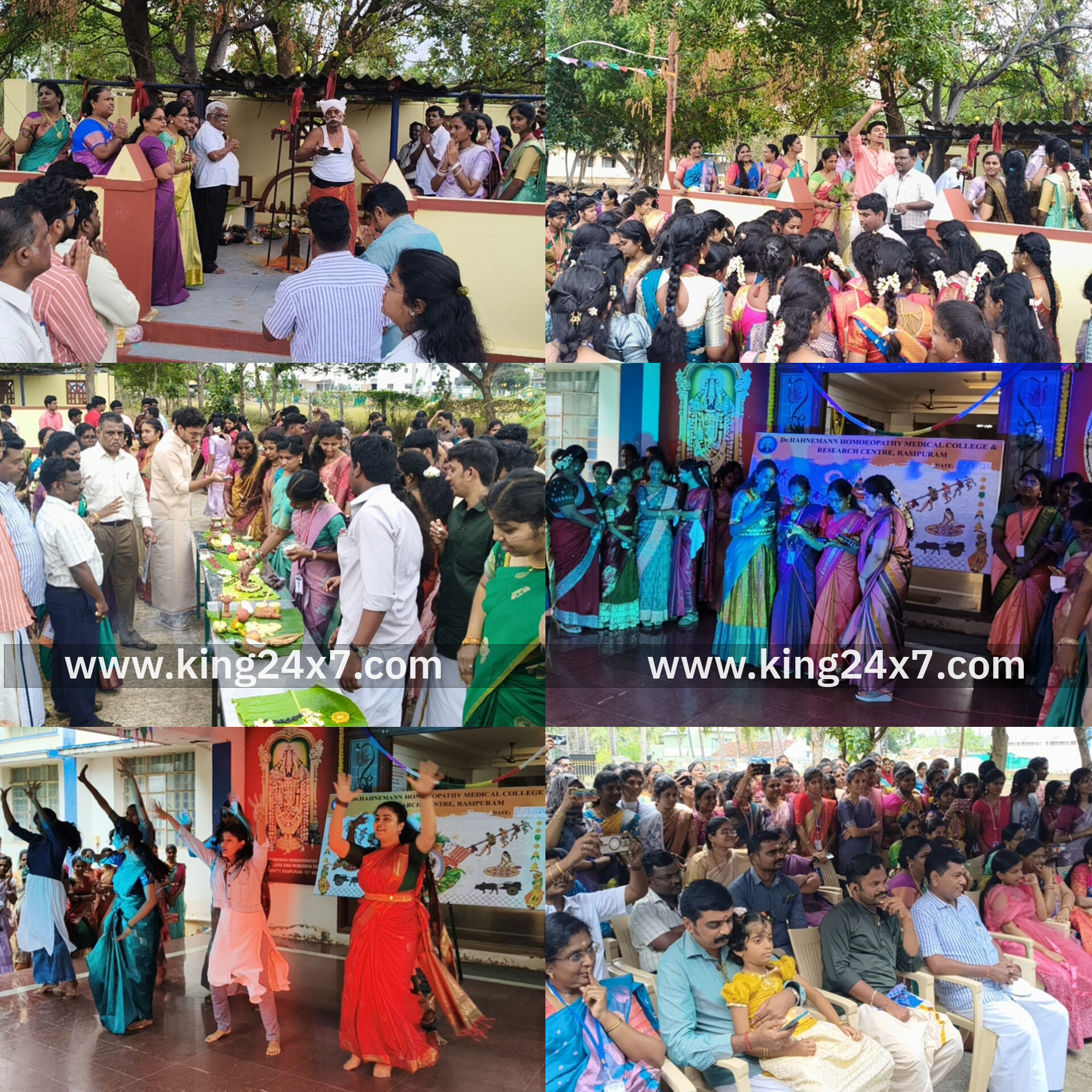 ராசிபுரம் டாக்டர் ஹனிமன் ஹோமியோபதி மருத்துவ கல்லூரியில்
மாணவ மாணவிகள் பாரம்பரிய முறையில் உடை அணிந்து சமத்துவ பொங்கல் விழா கொண்டாட்டம்...