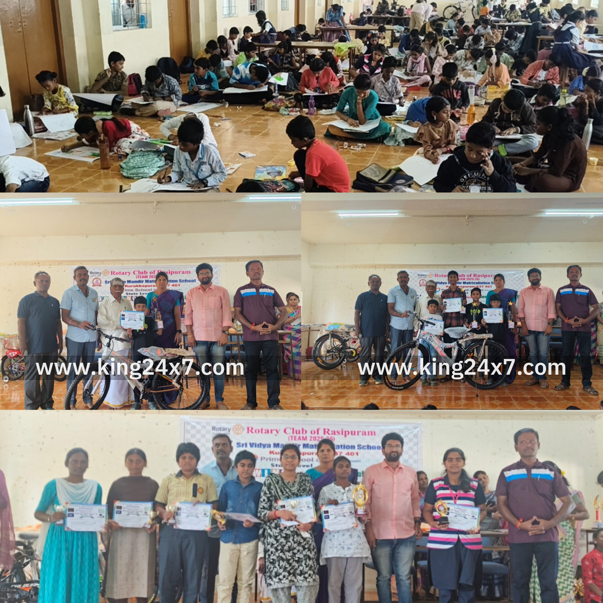 ராசிபுரத்தில் மாநில அளவிளான ஓவியம் மற்றும் கையெழுத்து போட்டி...