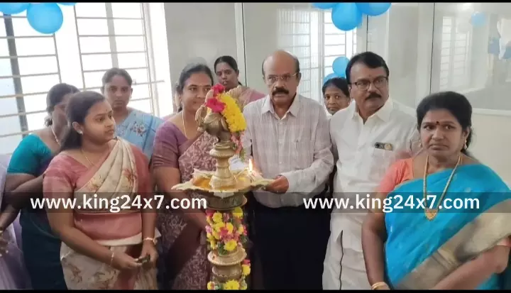 கரூர்- ஆவின் பாலகத்தில் தமிழக முதல்வர் மு க ஸ்டாலின் புதிய நுண்ணுயிரியல் ஆய்வுக்கூடத்தை காணொளி காட்சி வாயிலாக திறந்து வைத்தார். கரூர்- ஆவின் பாலகத்தில் தமிழக முதல்வர் மு க ஸ்டாலின் புதிய நுண்ணுயிரியல் ஆய்வுக்கூடத்தை காணொளி காட்சி வாயிலாக திறந்து வைத்தார்.