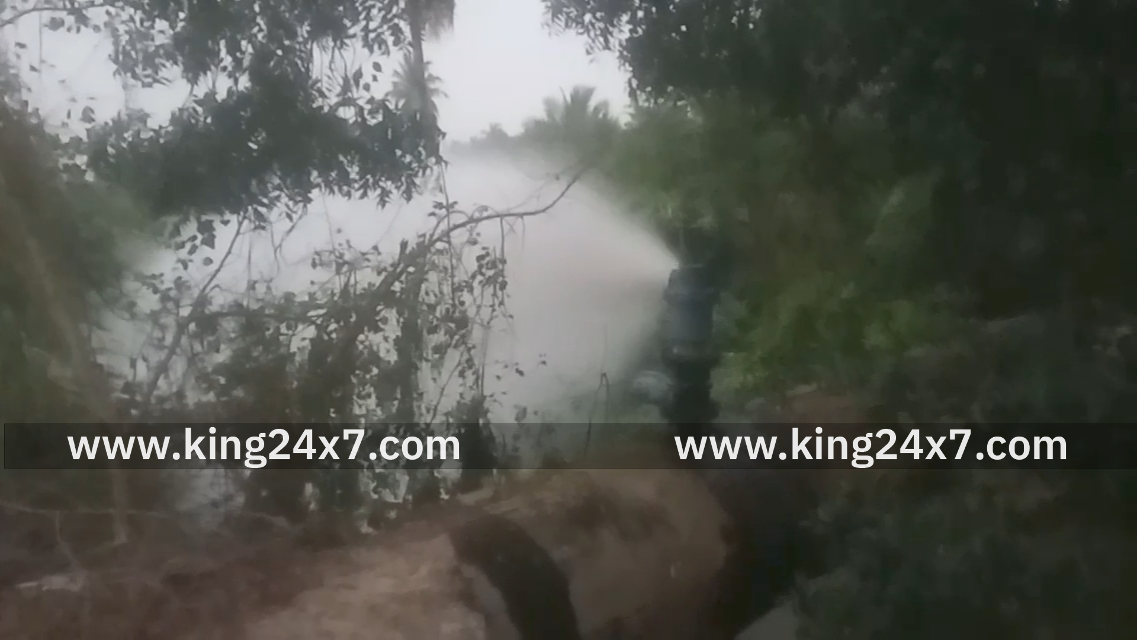 விட்டுக்கட்டியில் காவிரி குடிநீர் குழாயில் உடைப்பு