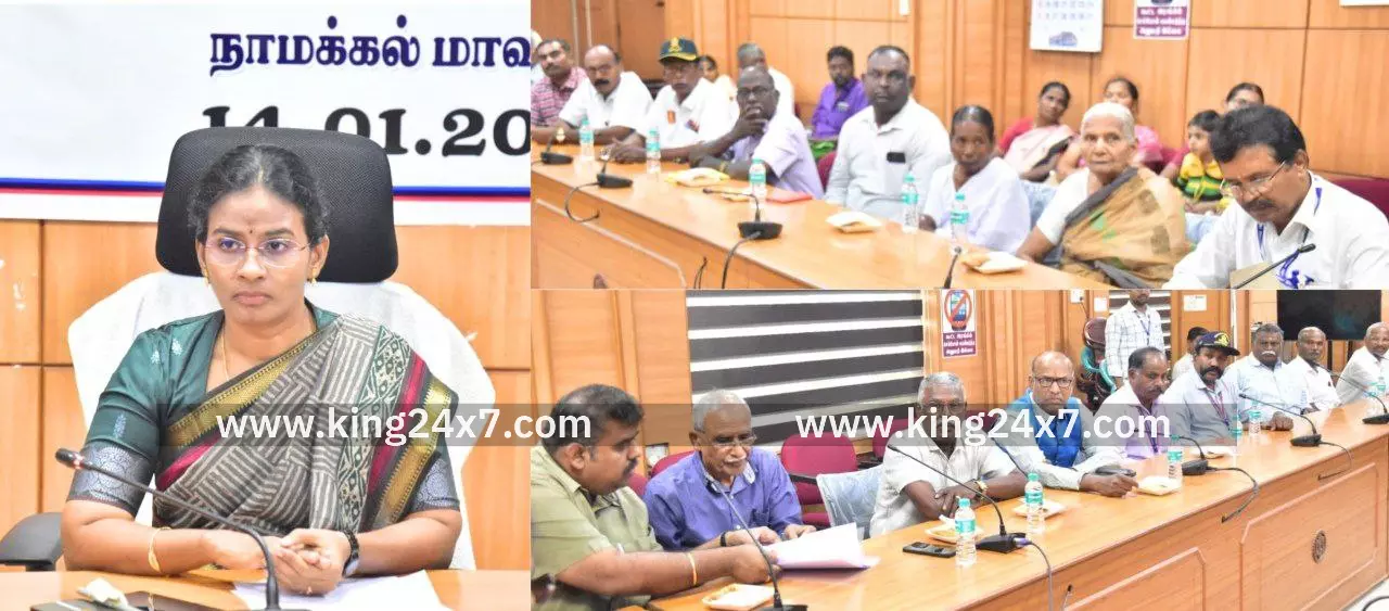 நாமக்கல் மாவட்ட ஆட்சியர் 10-வது “படைவீரர் நாள்“ நிகழ்ச்சியில் படைவீரர் குடும்பத்தினரை கௌரவித்து, நலத்திட்ட உதவிகளை வழங்கினார். நாமக்கல் மாவட்ட ஆட்சியர் 10-வது “படைவீரர் நாள்“ நிகழ்ச்சியில் படைவீரர் குடும்பத்தினரை கௌரவித்து, நலத்திட்ட உதவிகளை வழங்கினார்.