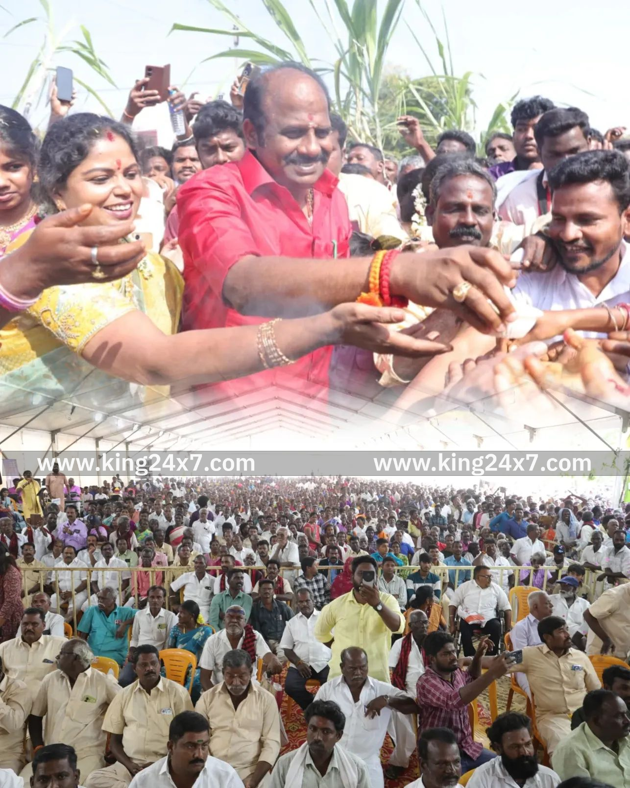 ரிஷிவந்தியம் : தொகுதி மக்களுடன் பொங்கல் கொண்டாடிய எம்எல்ஏ...