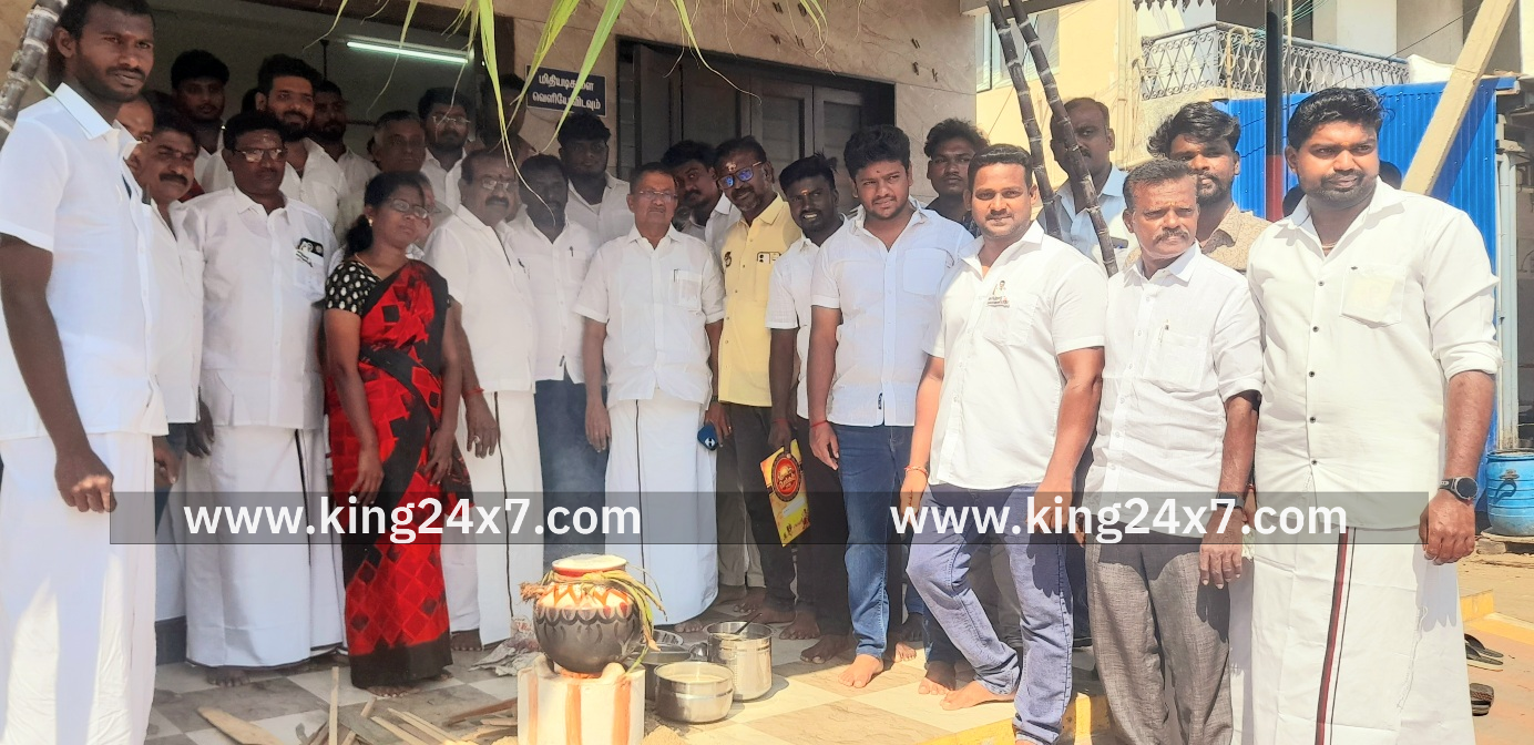 வேலூர் பேரூர் திமுக சார்பில் பொங்கல் விழா.