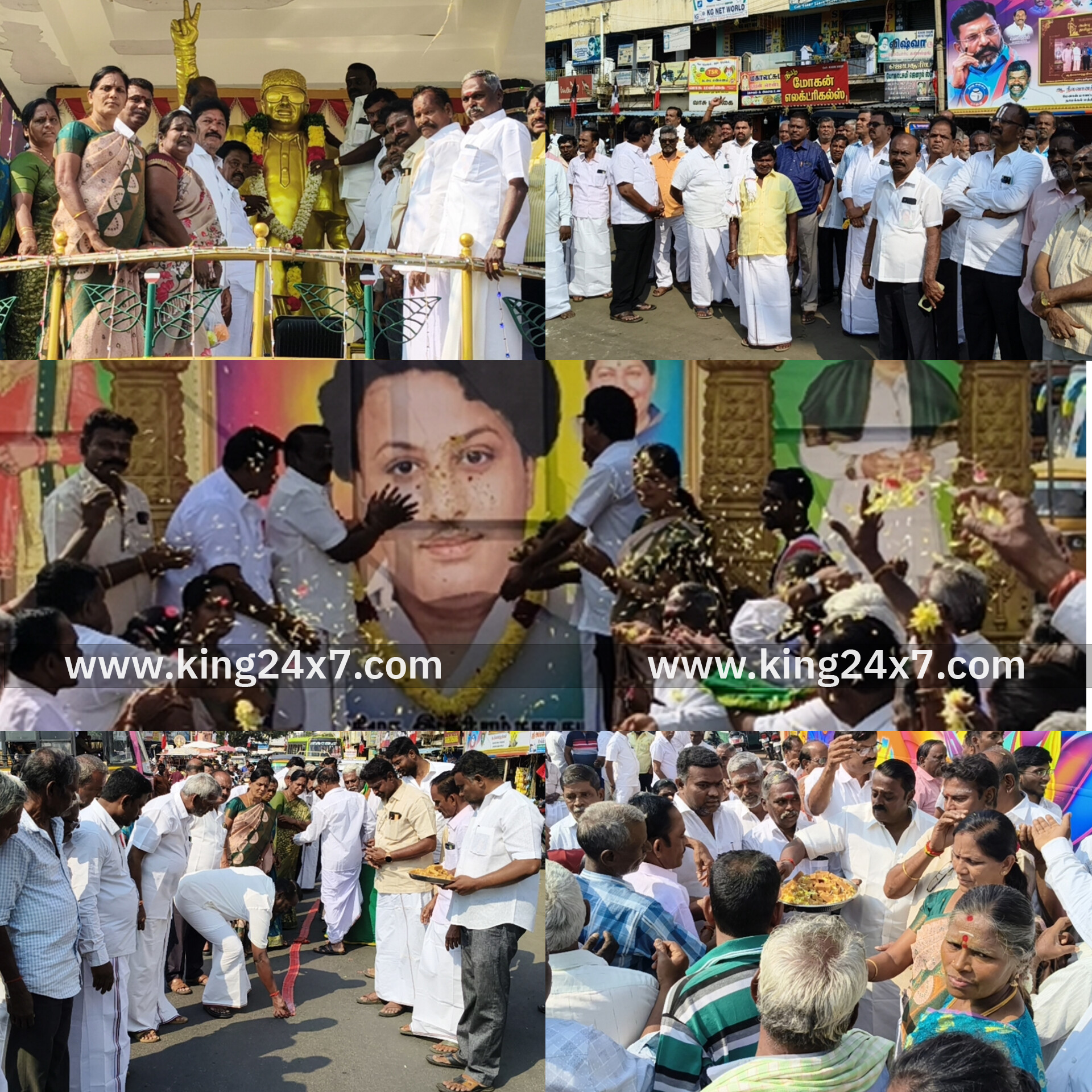 எம்ஜிஆரின் பிறந்த நாள் பொது மக்களுக்கு இனிப்பு வழங்கி ராசிபுரம் அதிமுக சார்பில் கொண்டாட்டம்!