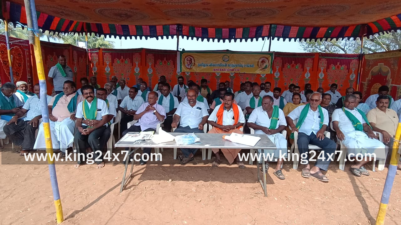 தமிழக விவசாயிகள் பாதுகாப்பு சங்கத்தின் நிறுவனர் ஈசன் முருகசாமி மற்றும் அவரது சக விவசாயிகள் சிலரை சட்ட விரோதமாக கைது செய்து சிறையில் அடைத்ததை கண்டித்துஉண்ணாவிரதப் போராட்டம்