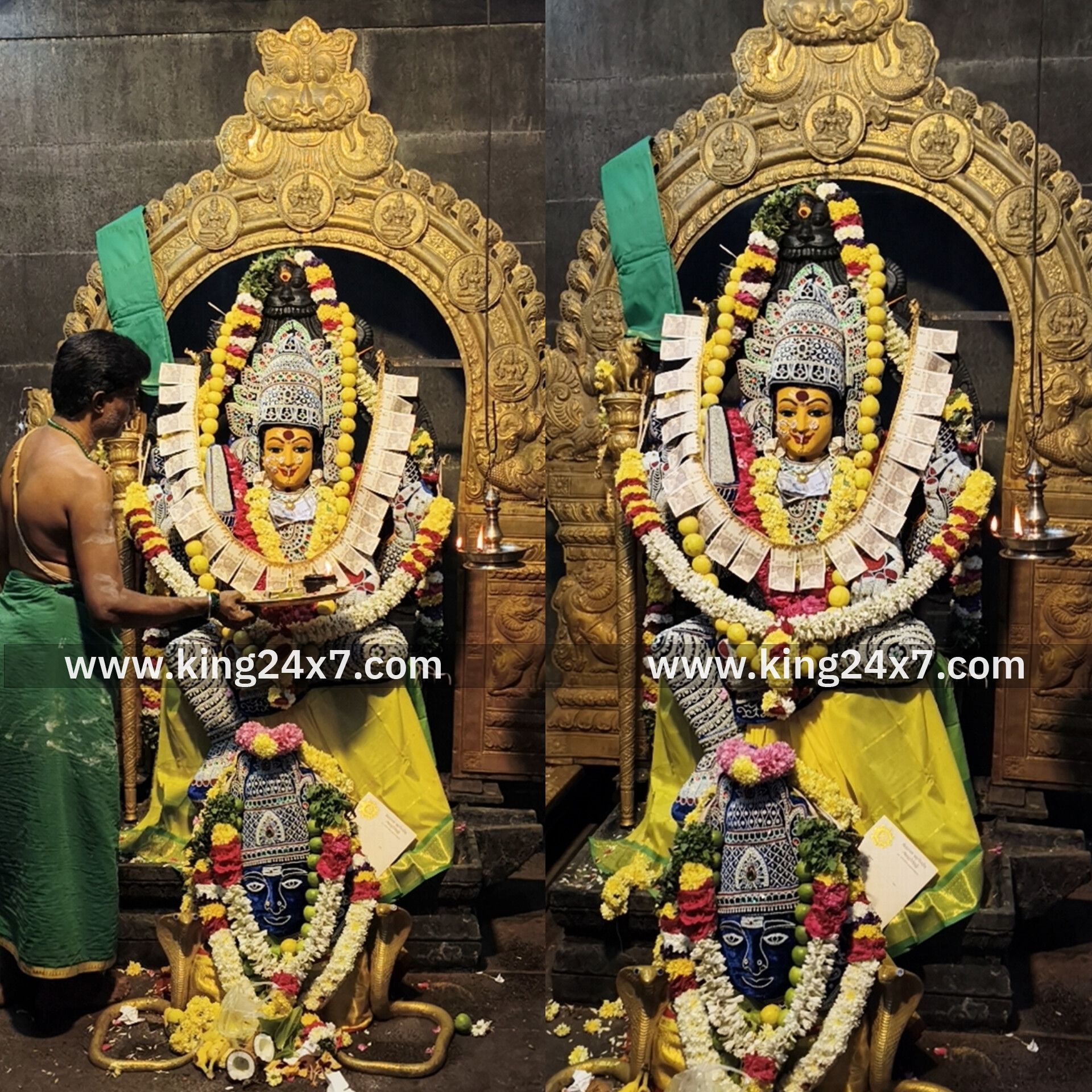 ராசிபுரம் ஸ்ரீ நித்திய சுமங்கலி மாரியம்மனுக்கு முத்தங்கி அலங்காரம் ஏராளமான பக்தர்கள் நீண்ட வரிசையில் நின்று தரிசனம்...