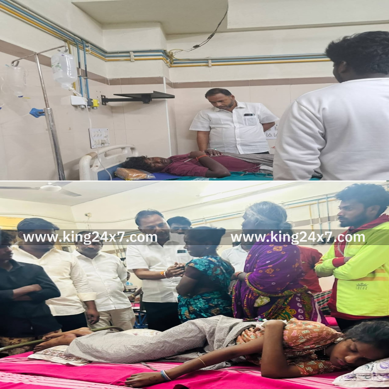 கள்ளக்குறிச்சி: மணலூர்பேட்டையில் சிலிண்டர் வெடித்த விபத்து  TVK நிர்வாகிகள்நேரில் ஆறுதல்...