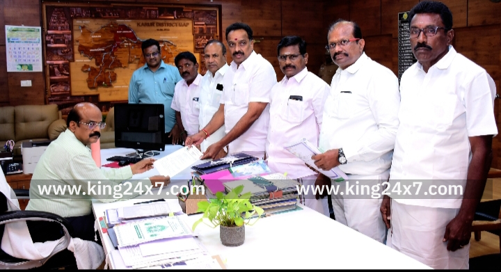 வரைவு வாக்காளர் பட்டியலில் குளறுபடி-சீர் செய்ய தேர்தல் அலுவலரான மாவட்ட ஆட்சியரிடம் புகார் அளித்த MRV.