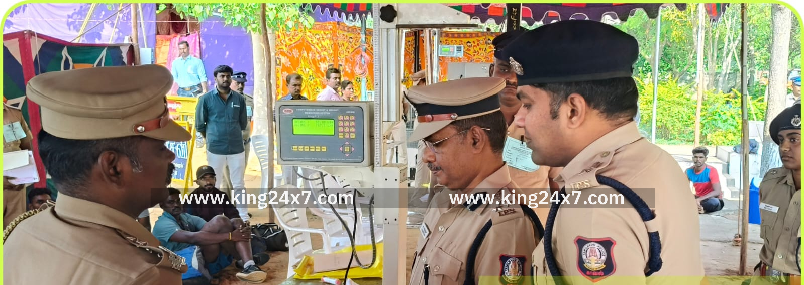 திண்டுக்கல் ஆயுதப்படை மைதானத்தில் காவலர்கள் உடற்தகுதி தேர்வு - DIG ஆய்வு