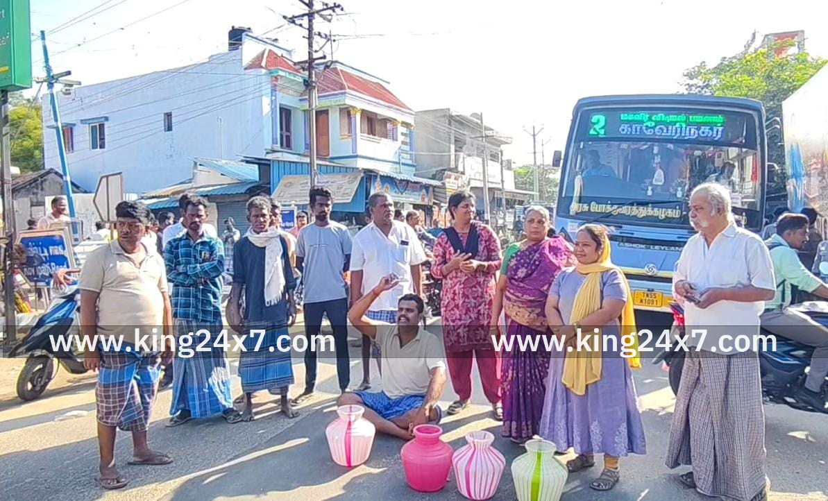 குடிநீர் வராதால் பொதுமக்கள் சாலை மறியல்