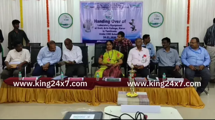 ரூபாய் சுமார் பத்து லட்சம் மதிப்பில் பவர் கிரீட் CSR நிதியில் கரூர் அரசு கலைக் கல்லூரியில் ஊட்டச்சத்து மற்றும் ஆய்வகம் திறப்பு விழா நடைபெற்றது. ரூபாய் சுமார் பத்து லட்சம் மதிப்பில் பவர் கிரீட் CSR நிதியில் கரூர் அரசு கலைக் கல்லூரியில் ஊட்டச்சத்து மற்றும் ஆய்வகம் திறப்பு விழா நடைபெற்றது.