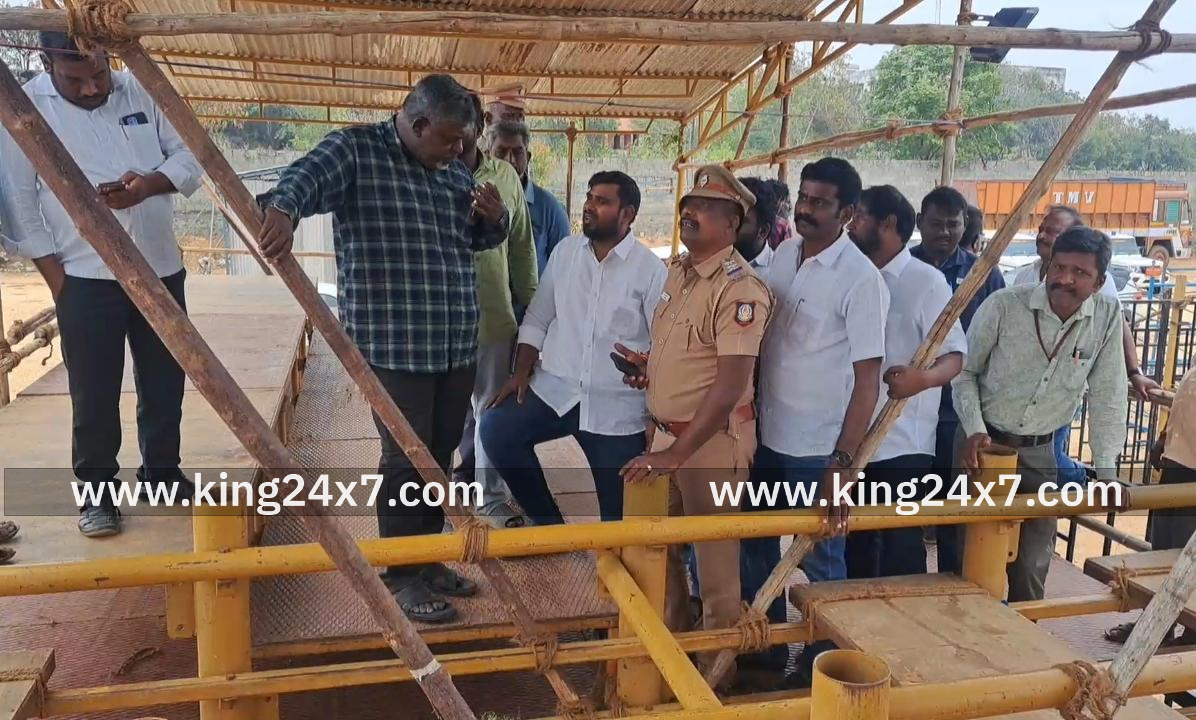 ஜன. 31ல் நடக்கும் ஜல்லிக்கட்டு இடத்தினை
 அதிகாரிகள் ஆய்வு