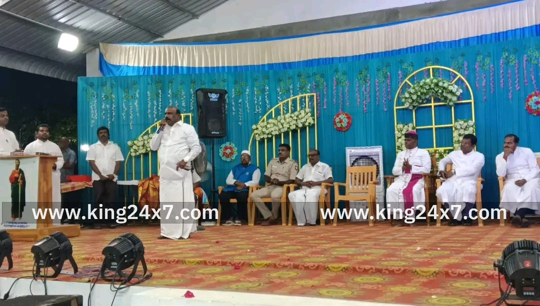 புனித சின்னப்பர் திருத்தலம் திருவிழாவில்  மற்றும் இரட்டை கோபுர அடிக்கல் நாட்டு விழா