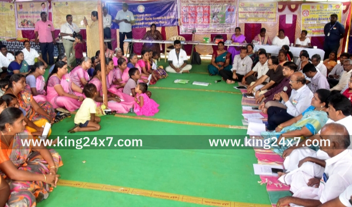 ஏமூர் புதூரில் சிறப்பு கிராம சபை கூட்டம் மாவட்ட ஆட்சியர் தங்கவேல் தலைமையில் நடைபெற்றது.