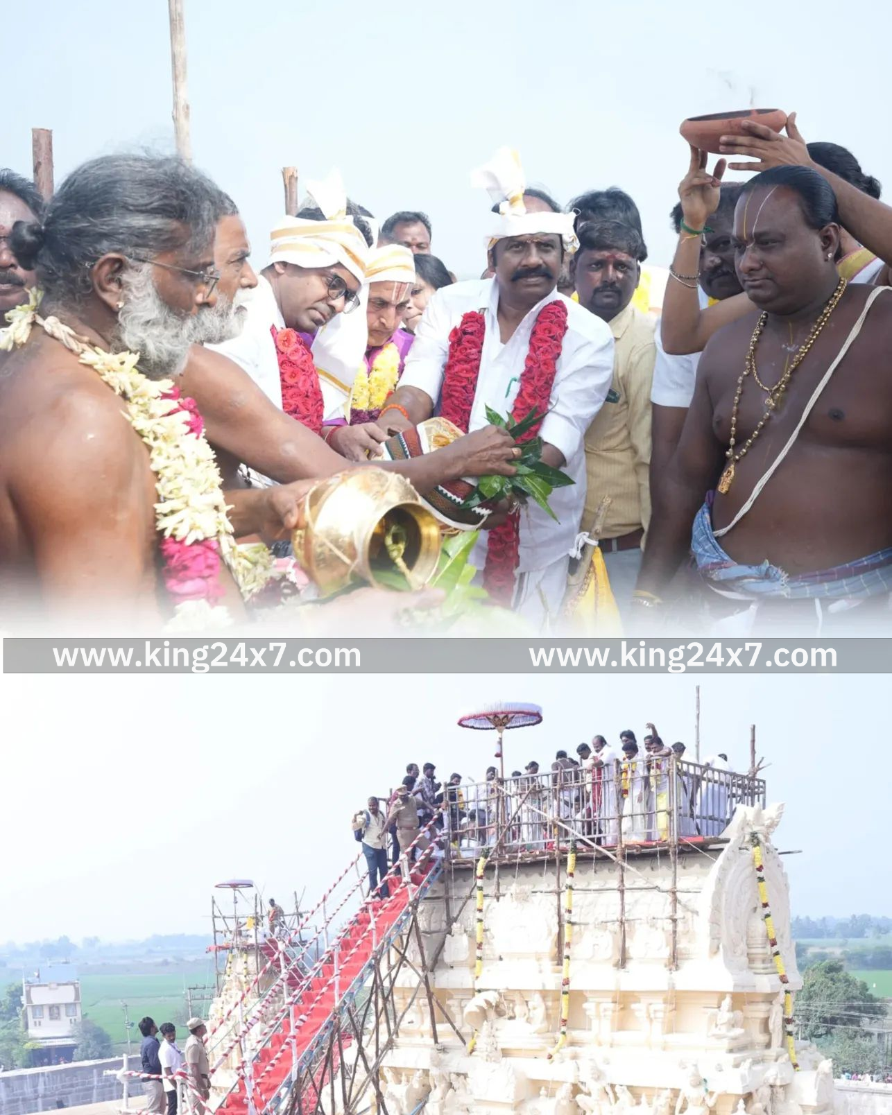 ரிஷிவந்தியம்: , ஆதித்திருவரங்கத்தில் 2000 ஆண்டுகளுக்கு மேலான பெருமாள் கோயில் கும்பாபிஷேக விழா....