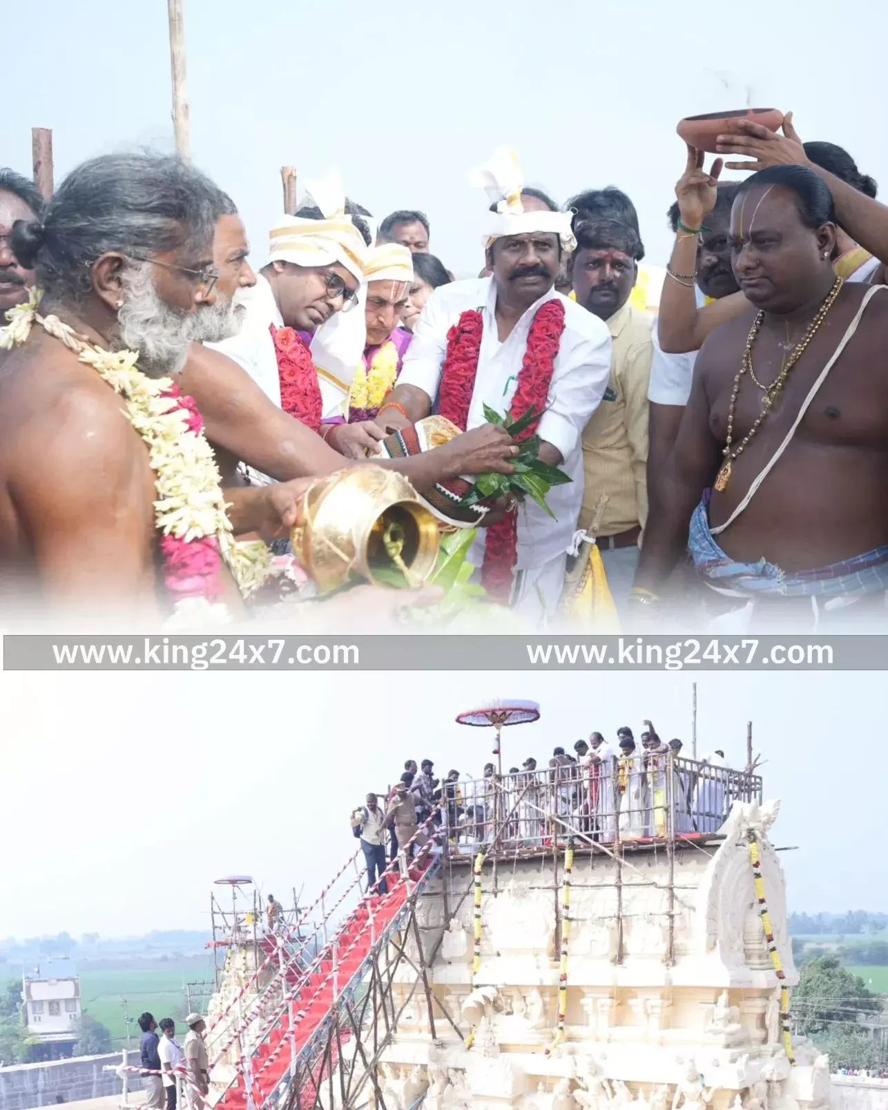 ரிஷிவந்தியம்: , ஆதித்திருவரங்கத்தில் 2000 ஆண்டுகளுக்கு மேலான பெருமாள் கோயில் கும்பாபிஷேக விழா....