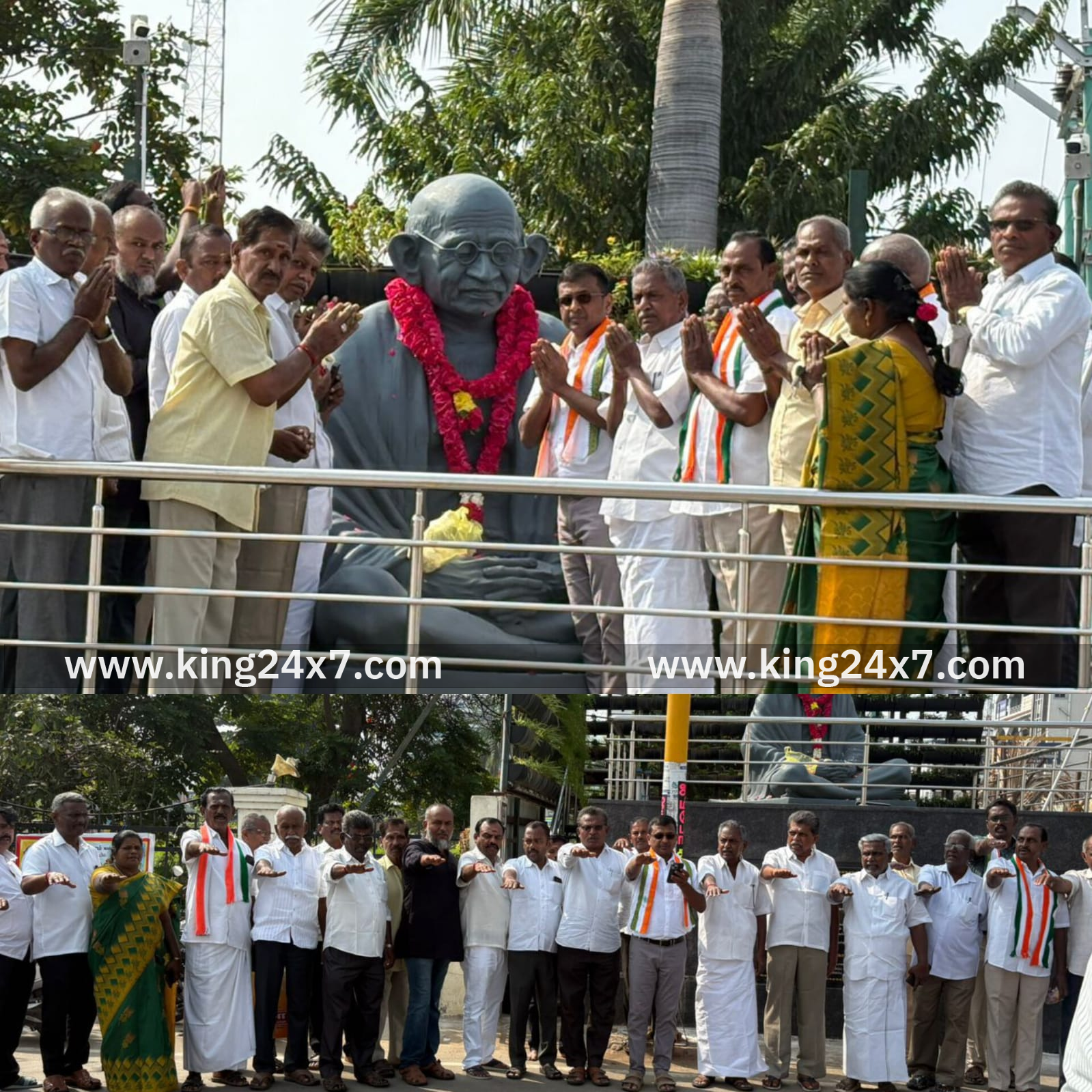 நாமக்கல் கிழக்கு காங்கிரஸ் கமிட்டி சார்பில் மகாத்மா காந்தி 78-வது நினைவு தின அஞ்சலி!