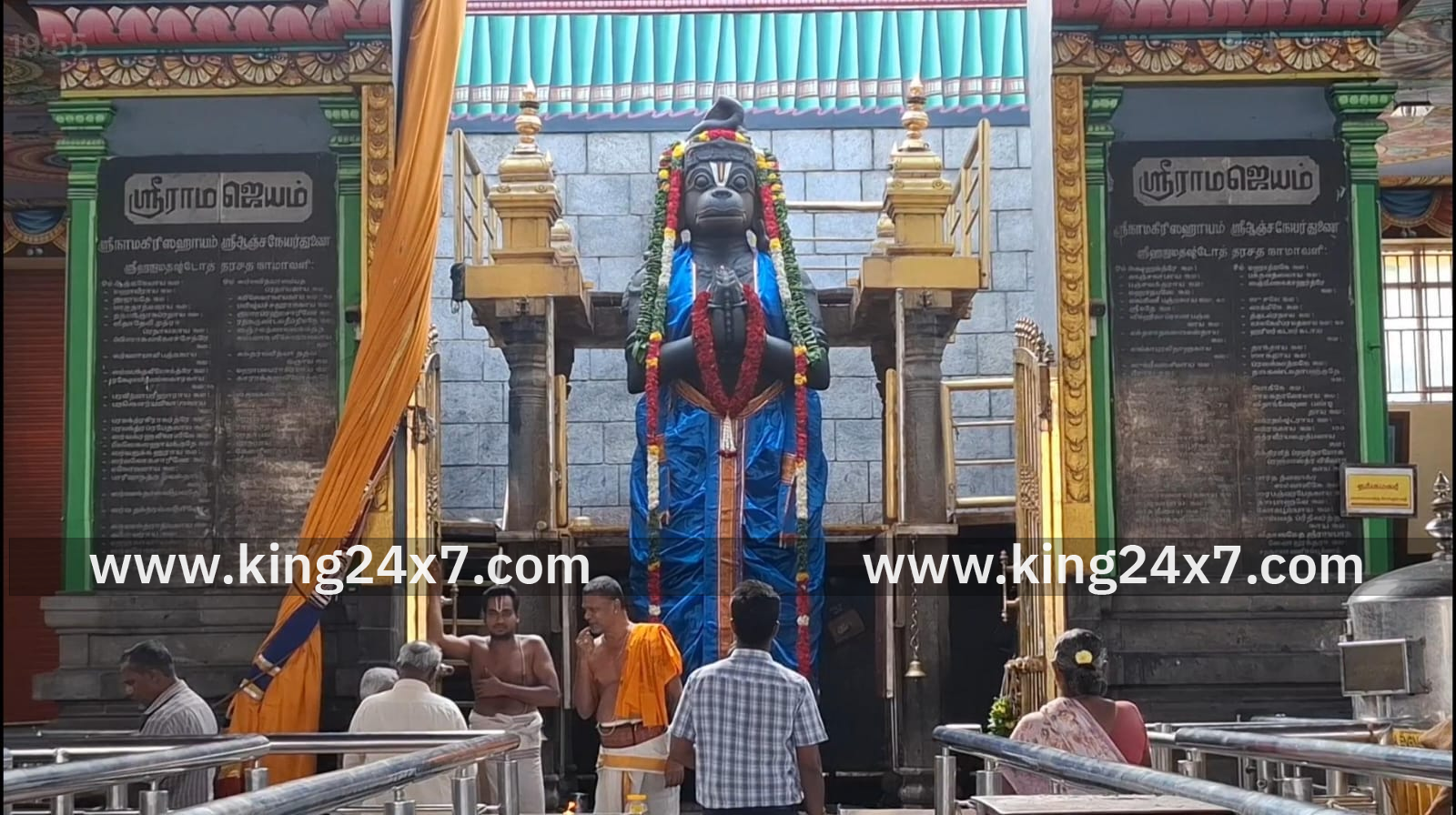 ஹெச்.ராஜா பூரண குணமடைய வேண்டி நாமக்கல் ஆஞ்சநேயர் கோவிலில் பாஜகவினர் சிறப்பு வழிப்பாடு செய்தனர்