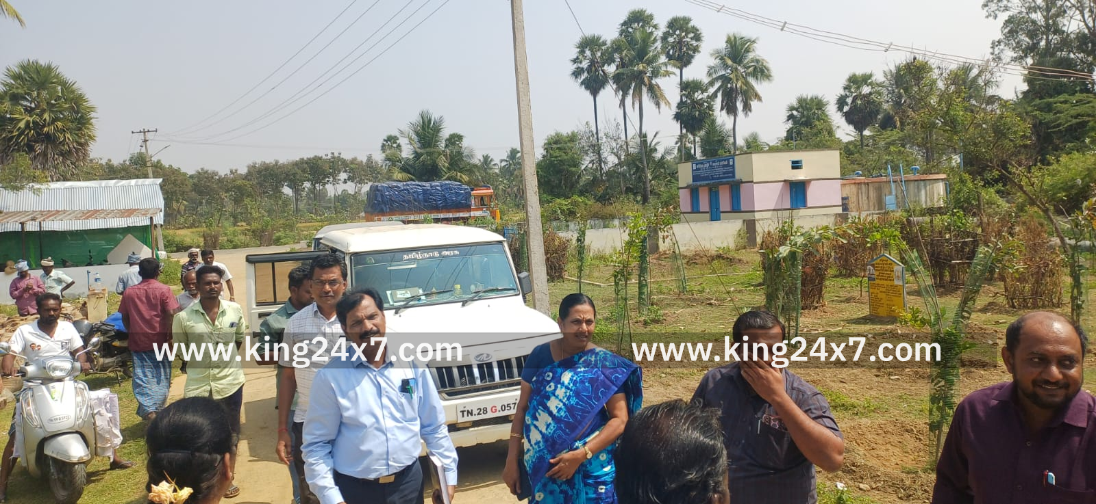 நெல் கொள்முதல் மையத்தில்
 டி.எஸ்.ஒ. ஆய்வு