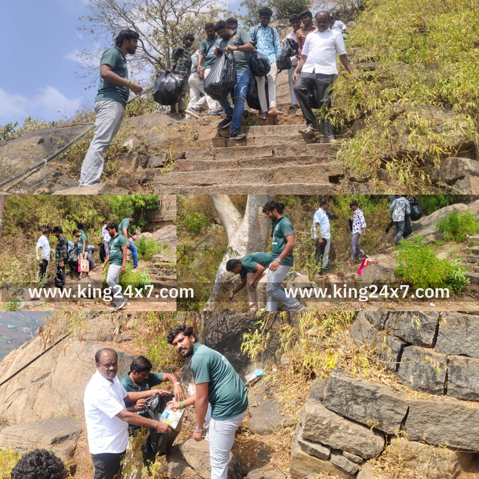 நைனாமலை பகுதியில் மலை பாதுகாப்பு, நெகிழி ஒழிப்பு விழிப்புணர்வு நிகழ்ச்சி