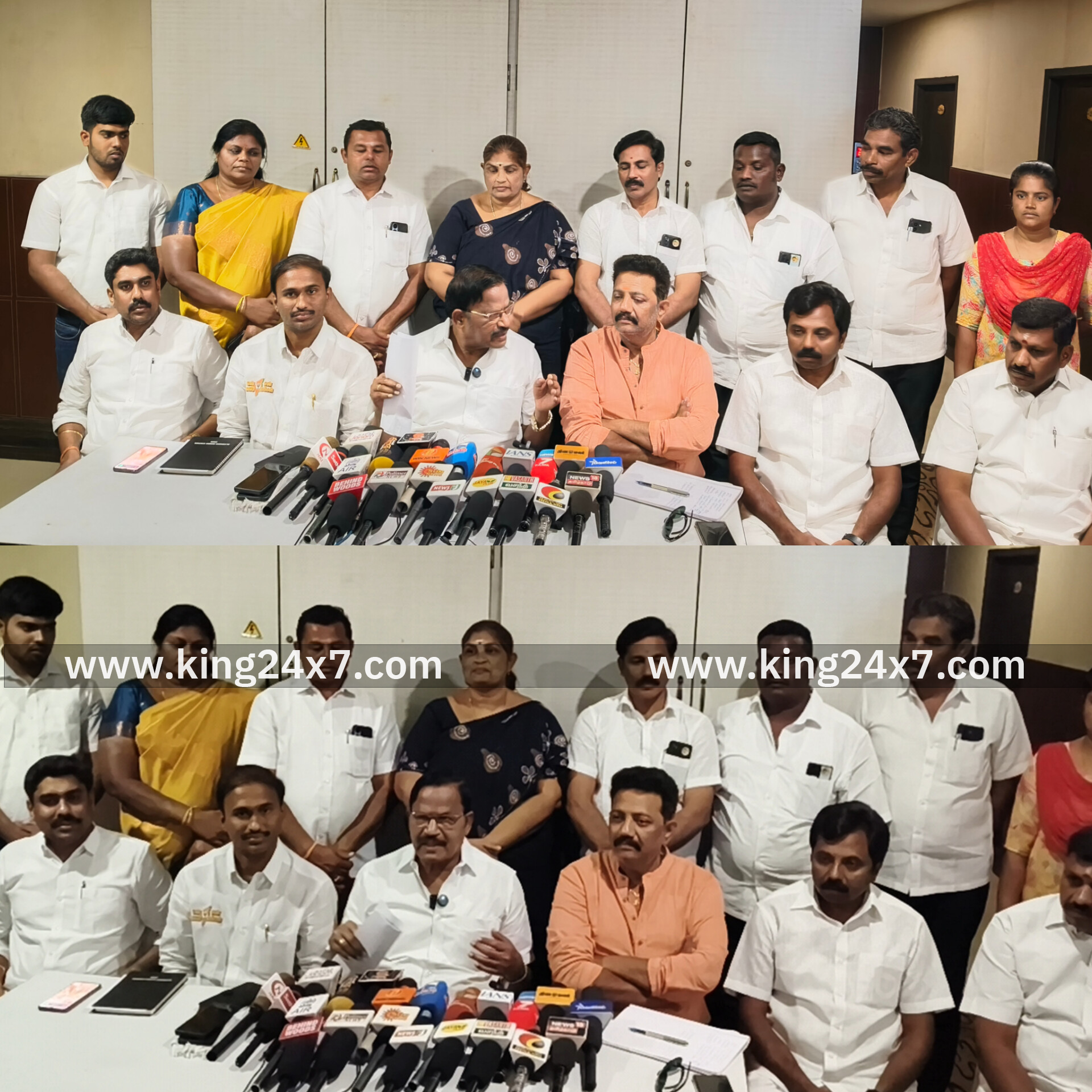 பாஜக மாநிலத் துணைத் தலைவர் V.P. துரைசாமி இராசிபுரத்தில்  பேட்டி ...