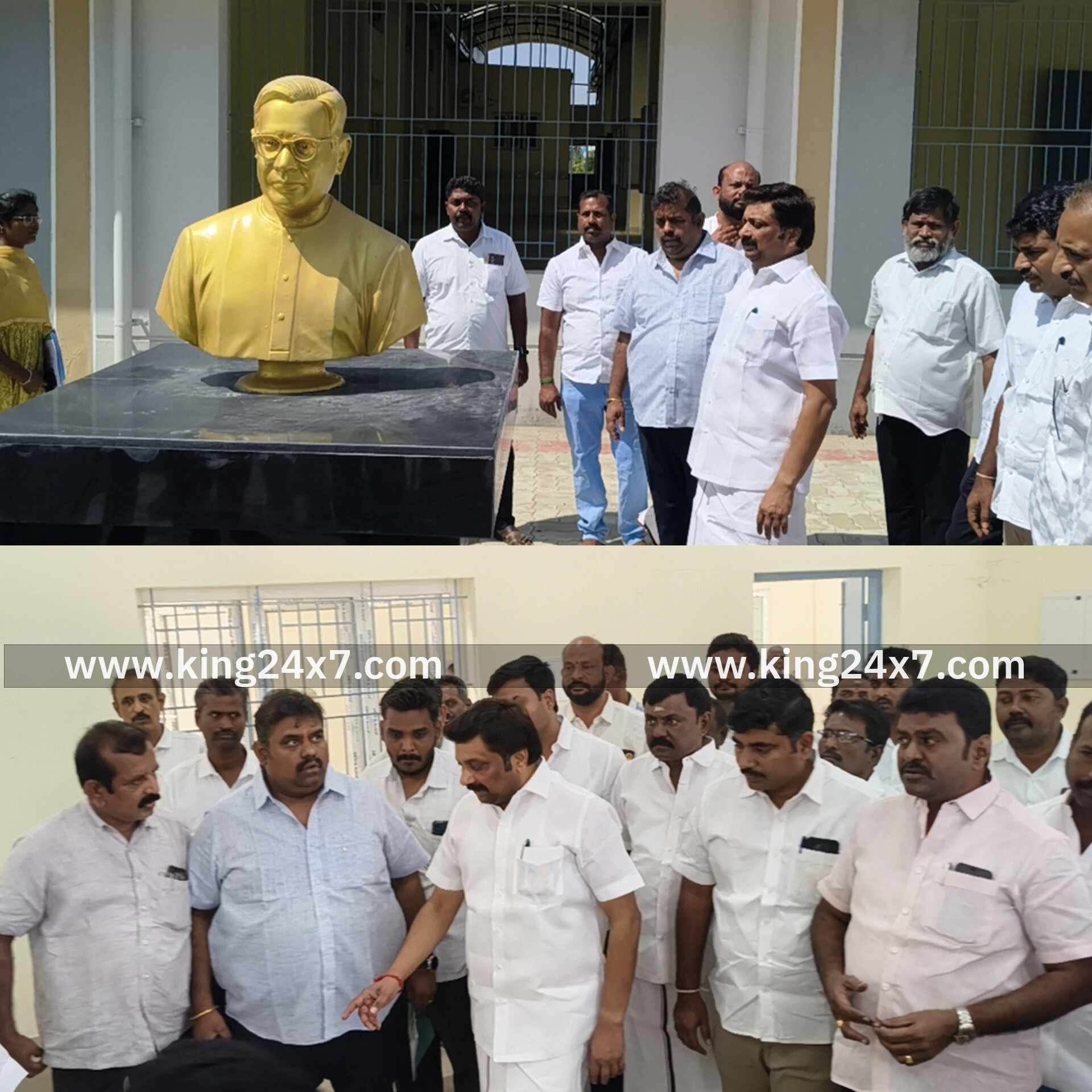 ராசிபுரம் அருகே 3.6 கோடி மதிப்பீட்டில் புதிதாக கட்டப்பட்ட சுப்புராயன் நினைவு மணி மண்டபத்தை MP.ராஜேஷ்குமார் பார்வையிட்டார் ...