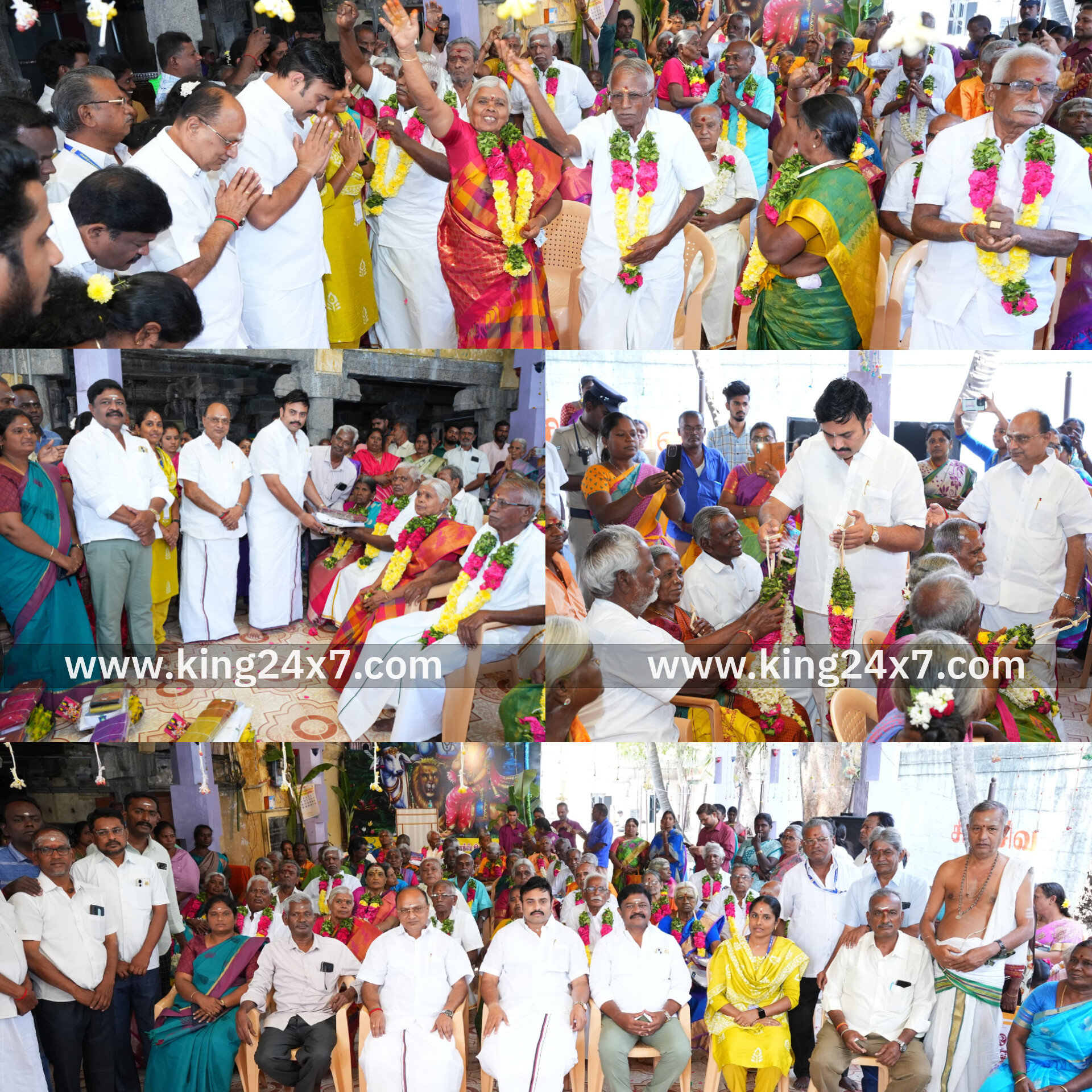 இந்து சமய அறநிலையத்துறை சார்பில் 23 மூத்த தம்பதியினருக்கு திருமணம் : அமைச்சர் மா.மதிவேந்தன் பங்கேற்பு..